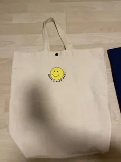 エコバック　コットン製　トートバッグ　大中　2点セット