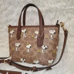⭐未使用⭐COACH×スヌーピー 2way ショルダーバッグ ハンドバッグ