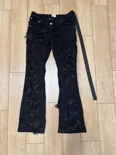 シベリアヒルズ デニムパンツ 28 ブラック グランジ - メルカリ