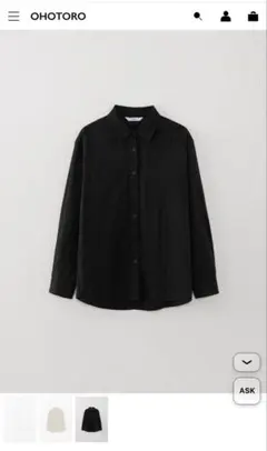 ◇未使用◇現行完売品◇OHOTORO◇Eyelet Cover Shirt◇黒 - メルカリ