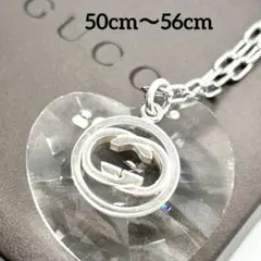 상태좋음 グッチ インターロッキングG サークル ネックレス シルバー 925