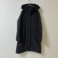 ユニクロ　ハイブリッドダウンコート　ブラック　ダウン　フード　軽量　早い者勝ち