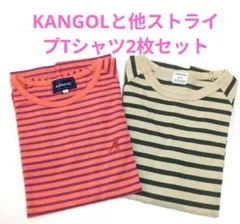 未使用品　KANGOL他 ストライプTシャツ Lサイズ 2枚セット