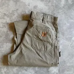 Carhartt ペインターパンツ カーキ W33 L34 極太 ワイド 古着