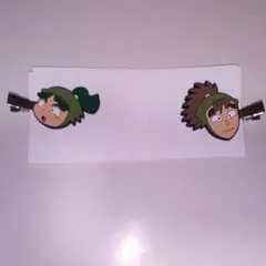 ね*こ様 忍たま乱太郎　前髪クリップ 神崎左門 次屋三之助