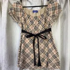 バーバリーブルーレーベル チュニック　38 ノバチェック