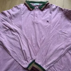 アーノルドパーマーピンク 長袖ポロシャツ