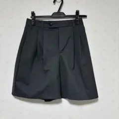 タックハーフパンツ GU ダークグレー