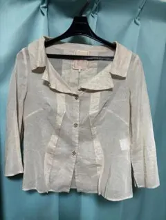 Sybilla シビラ ベージュ シャツジャケット シースルー