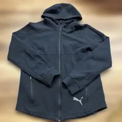 PUMA ブラック フード付きパーカーXL