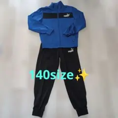 PUMA ジャージ上下セット 青/黒