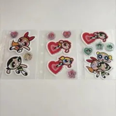 本日出品終了 パワーパフガールズ パワパフ シール おはじきシール 平成