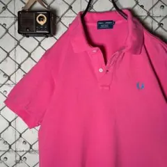 希少】YSL イブサンローラン ロゴ刺繍 ポロシャツ ピンク M - メルカリ