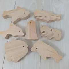 【未使用・高級木製玩具】山のくじら舎 おふろでちゃぷちゃぷ ひのきのサムネイル