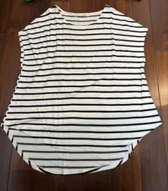 SHOO・LA・RUE ボーダー半袖カットソー