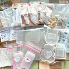 レジンモールドセット アルファベット　ハート　クマ　モールド　レジン