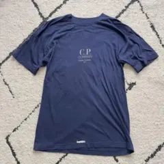 C.P COMPANY Tシャツ　ネイビー　ロゴ　Mサイズ相当