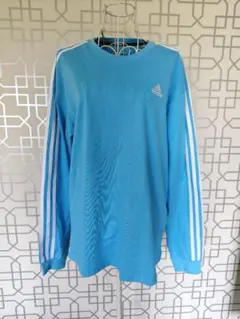 adidas 水色 長袖TシャツS〜M