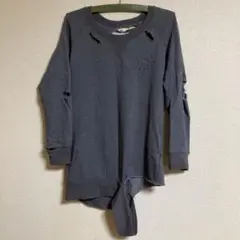 モンキーバイト　ダメージ加工　スウェット