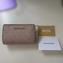 マイケルコース MICHEAL KORS 財布 2つ折り ピンク カード2枚付きのサムネイル