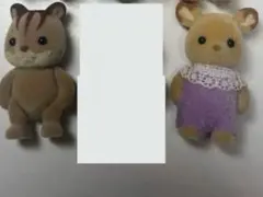 シルバニアファミリー　シカの赤ちゃん　リスの赤ちゃん