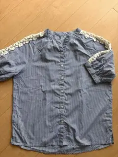 ストライプ 半袖シャツ Ｌサイズ