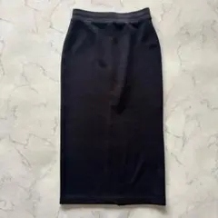 UNIQLO ユニクロ ドライスウェットナローマキシスカート ブラック S