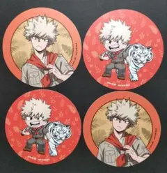 ヒロアカ　爆豪勝己　コースター　4点セット コラボ限定　非売品　おまけ付き