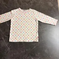 ミキハウス　長袖Tシャツ　カットソー　水玉
