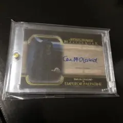 Topps star wars masterwork パルパティーン　サイン