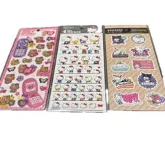 キティ♥️平成はっぴーフォン♥️4サイズステッカー　ラベル風　シール