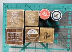 MICMOC Wood付きスタンプ 7点セット