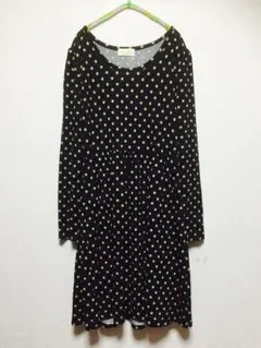 ダブルクローゼット ドット ベージュ ワンピース ♡