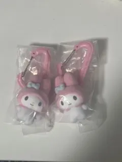 サンリオ キャラクターズ カラフルカラビナ マスコットチャーム マイメロディ2点