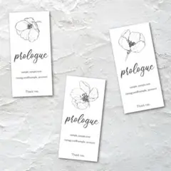 縦型ショップシール3種A★サンキューシール名入オーダーアクセサリー台紙のお供に