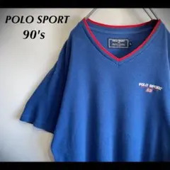 ラルフローレン ポロスポーツ 90s 人気 刺繍ロゴ tシャツ tシャツ L