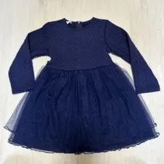 Maison de Ravi ネイビー　チュールワンピース　110