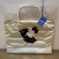 【新品タグ付き】familiar×bibiy コラボバッグ　ホワイト　最安値