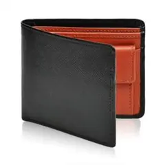 【新品】［訳アリ］メンズ　二つ折り財布　 サフィアーノレザー　プレゼント　a