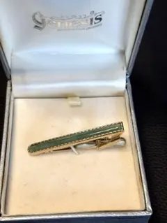 Genesis 緑色 ジェイド ネクタイピン