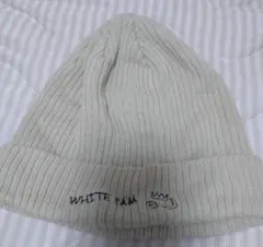 WHITEJAMグッズ　ニット帽ベージュ