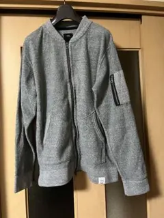 ニット? ジップ　アズール　メンズ　XL グレー