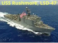 未使用 アメリカ海軍ホイッドビーアイランド級ドック型揚陸艦ラシュモアネームパッチのサムネイル
