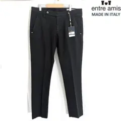 新品 ENTRE AMIS イタリア製 ストレッチ チノパン 黒 46 Mのサムネイル