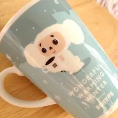 【未使用】限定 DOUTOR 白いチェブラーシカ マグカップ 冬 雪 結晶