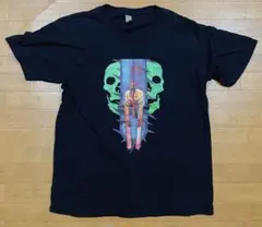 チェンソーマン デンジ Tシャツ 黒 ブラック Lサイズ スカル ドクロ 骸骨