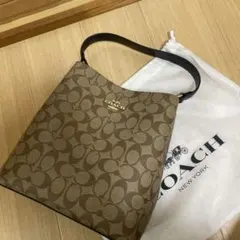 COACH ブラウン ショルダーバッグ