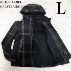希少✨ブラックレーベル　パーカー　ロゴプリント　チェック柄　フード　正規品