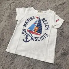 週末限定価格·͜·ミキハウスホットビスケッツ マリンデザイン ビーンズ Tシャツ