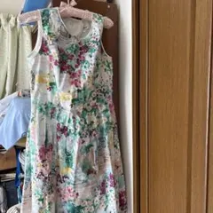 Super Beauty 花柄 ノースリーブ ワンピース 44のサムネイル